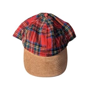 Red Plaid Ball Cap Adult UNKNOWN SIZE